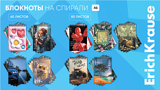 Скреплённые одной спиралью: новые коллекции блокнотов от ErichKrause!
